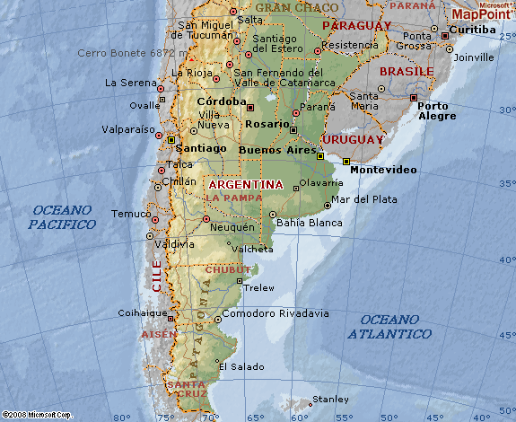 Cartina Geografica Argentina